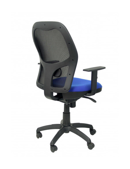 SILLA JORQUERA MALLA NEGRA ASIENTO BALI AZUL PIQUERAS Y CRESPO 15SNBALI229