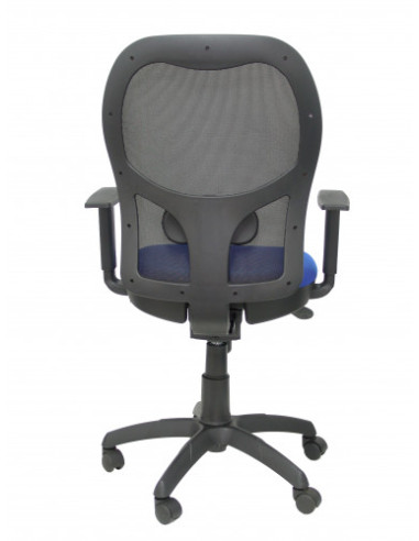 SILLA JORQUERA MALLA NEGRA ASIENTO BALI AZUL...