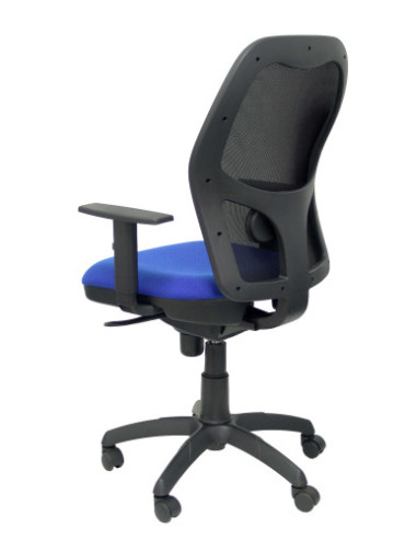 SILLA JORQUERA MALLA NEGRA ASIENTO BALI AZUL...