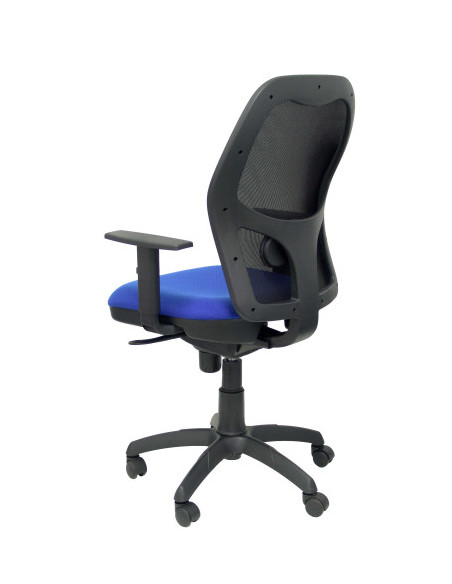 SILLA JORQUERA MALLA NEGRA ASIENTO BALI AZUL PIQUERAS Y CRESPO 15SNBALI229
