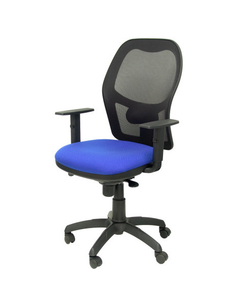 SILLA JORQUERA MALLA NEGRA ASIENTO BALI AZUL PIQUERAS Y CRESPO 15SNBALI229