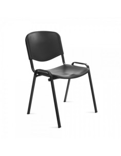 SILLA CONFIDENTE RESPALDO PLASTICO NEGRO / ASIENTO PLASTICO NEGRO ROCADA 975V15-4