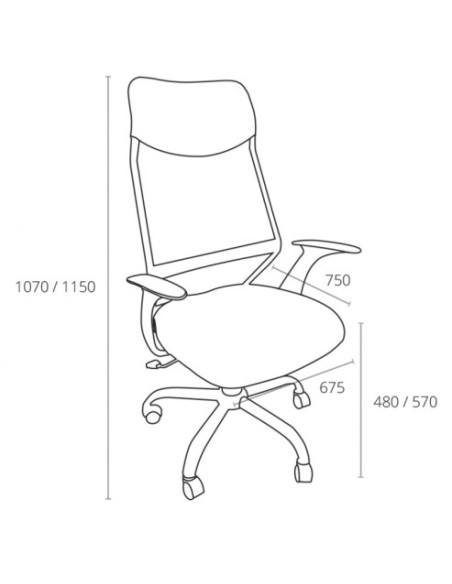 SILLA MODELO PINTAFONTES NEGRO ARCHIVO 2000 6492 NE