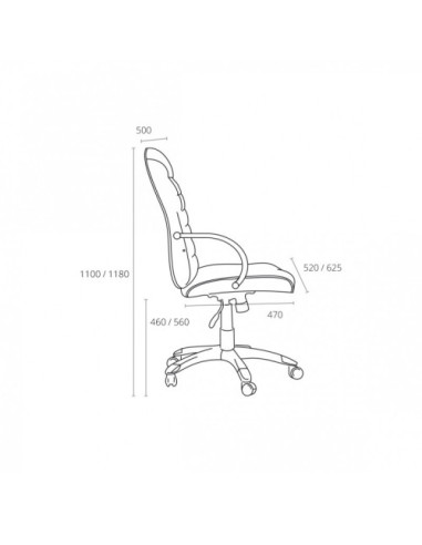 SILLA MODELO MORCEGO AZUL ARCHIVO 2000 6457 AZ