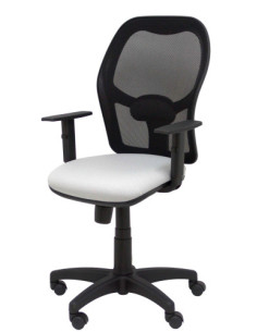 SILLA ALOCÉN MALLA NEGRA ASIENTO BALI GRIS BRAZOS REGULABLES PIQUERAS Y CRESPO 345SM840B40B10CRN 2