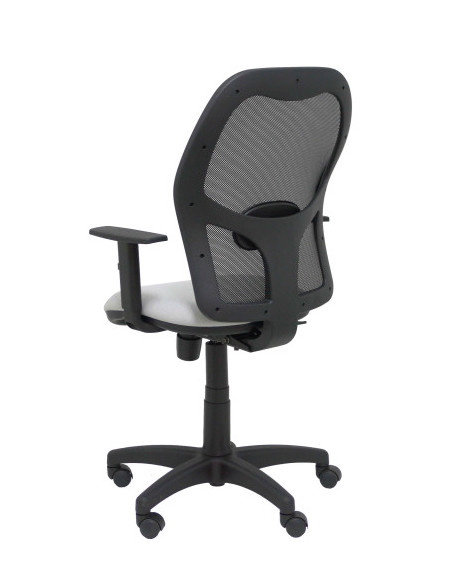 SILLA ALOCÉN MALLA NEGRA ASIENTO BALI GRIS BRAZOS REGULABLES PIQUERAS Y CRESPO 345SM840B40B10CRN