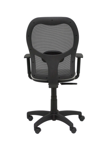 SILLA ALOCÉN MALLA NEGRA ASIENTO BALI GRIS BRAZOS REGULABLES PIQUERAS Y CRESPO 345SM840B40B10CRN