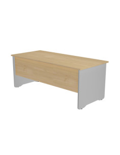 MESA DE OFICINA SERIE WORK 180X80 ALUMINIO/ROBLE ROCADA 2003AB08V24