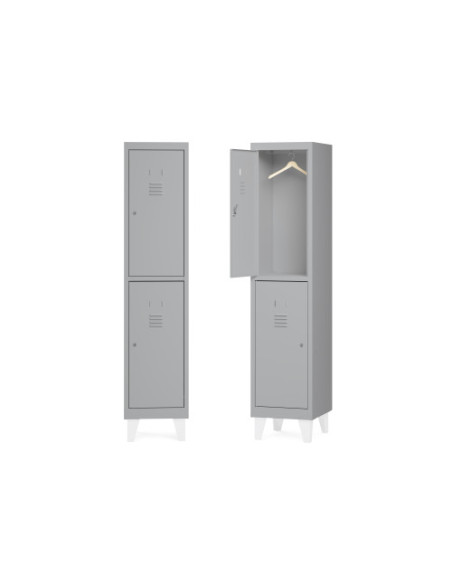 TAQUILLA 300 1 MODULO 2 PUERTAS 180x30x50CM RAL7035 ROCADA T301M2P7035-7035