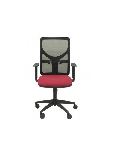 SILLA MOTILLA MALLA NEGRA ASIENTO BALI GRANATE...