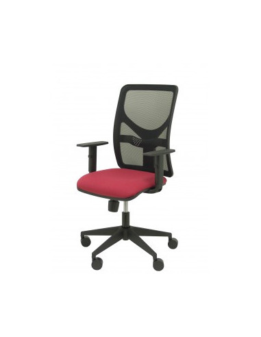 SILLA MOTILLA MALLA NEGRA ASIENTO BALI GRANATE...