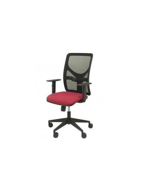 SILLA MOTILLA MALLA NEGRA ASIENTO BALI GRANATE BRAZO REGULABLE PIQUERAS Y CRESPO 21SM840B933B10CRN65