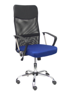 SILLA GONTAR RESPALDO MALLA NEGRO ASIENTO AZUL PIQUERAS Y CRESPO 31BM8403D229CRRP