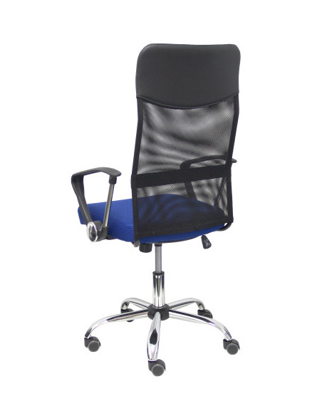 SILLA GONTAR RESPALDO MALLA NEGRO ASIENTO AZUL PIQUERAS Y CRESPO 31BM8403D229CRRP