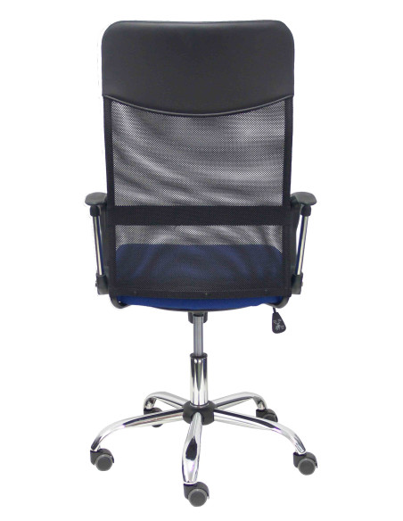 SILLA GONTAR RESPALDO MALLA NEGRO ASIENTO AZUL PIQUERAS Y CRESPO 31BM8403D229CRRP
