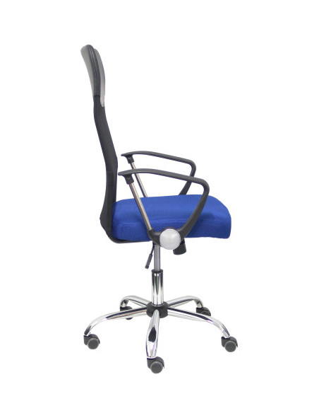 SILLA GONTAR RESPALDO MALLA NEGRO ASIENTO AZUL PIQUERAS Y CRESPO 31BM8403D229CRRP