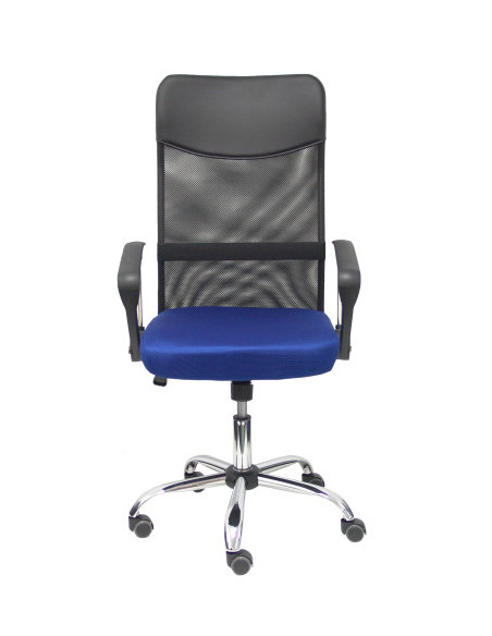 SILLA GONTAR RESPALDO MALLA NEGRO ASIENTO AZUL PIQUERAS Y CRESPO 31BM8403D229CRRP