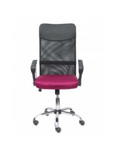 SILLA GONTAR RESPALDO MALLA NEGRO ASIENTO GRANATE PIQUERAS Y CRESPO 31BM8403D933CRRP