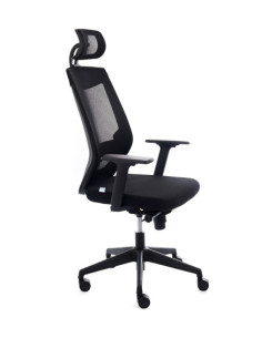 SILLA SINCRO AJUSTE LUMBAR MALLA/NEGRO ROCADA 908-4