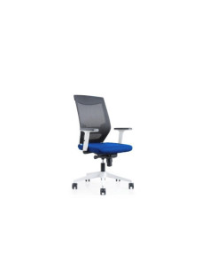 SILLA DE OFICINA TAPIZADO EN TELA SISTEMA DE INCLINACIÓN SINCRO COLOR DEL ASIENTO AZUL Y RESPALDO NEGRO ROCADA 908W-3