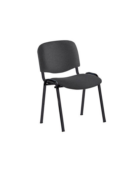 SILLA CONFIDENTE ECONÓMICA ESTRUCTURA DE TUBO METÁLICO RESPALDO Y ASIENTO TAPIZADOS COLOR NEGRO ROCADA 965/4 SILLA CONFIDENTE ECONÓMICA ESTRUCTURA DE TUBO METÁLICO RESPALDO Y ASIENTO TAPIZADOS COLOR NEGRO ROCADA 965/4