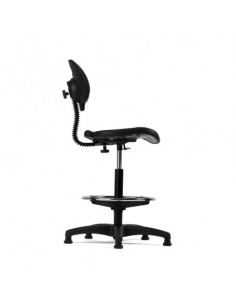 TABURETE CON ASIENTO Y RESPALDO CON REPOSAPIÉS METÁLICO REGULABLE EN ALTURA ROCADA 925N 2