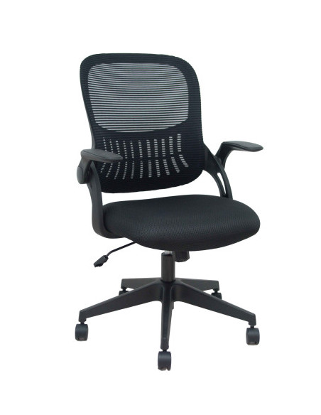 SILLA OPTI544 NEGRA RESPALDO MALLA NEGRO ASIENTO 3D NEGRO FOROL BY PIQUERAS Y CRESPO 544BNM8403D840RN