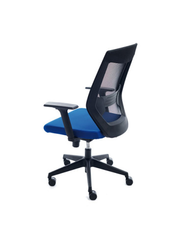 SILLA SINCRO AJUSTE LUMBAR MALLA NEGRO/ ASIENTO...