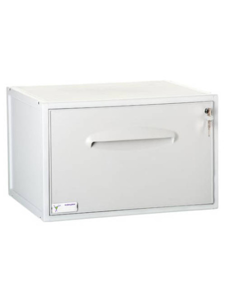 MÓDULO ARCHISYSTEM PARA CARPETAS COLGANTES DIN A4 Y FOLIO 356X474X303 MM GRIS ARCHIVO 2000 8301C GS