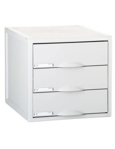 MÓDULO ARCHISYSTEM DE 3 CAJONES 356X316X303 MM GRIS ARCHIVO 2000 8403C GS