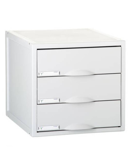 MÓDULO ARCHISYSTEM DE 3 CAJONES 356X316X303 MM GRIS ARCHIVO 2000 8403C GS