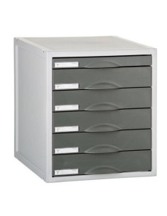 MÓDULO ARCHISYSTEM DE 6 CAJONES 356X316X362 MM GRAFITO ARCHIVO 2000 8206C GF