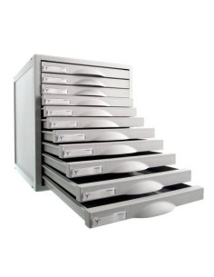 MÓDULO ARCHISYSTEM DE 11 CAJONES 356X316X362 MM GRIS ARCHIVO 2000 8211C GS
