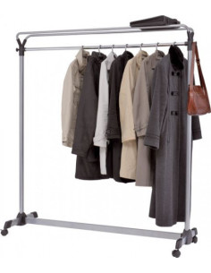 PERCHERO ALBA DE GRAN CAPACIDAD CON RUEDAS 540X1530X1715 MM GRIS ARCHIVO 2000 ALPMGROUP3 GS