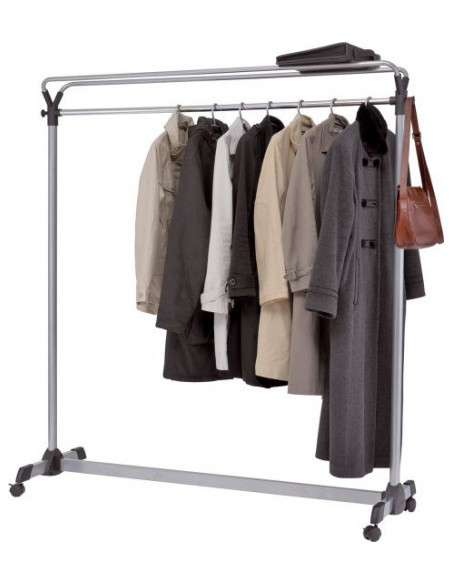 PERCHERO ALBA DE GRAN CAPACIDAD CON RUEDAS 540X1530X1715 MM GRIS ARCHIVO 2000 ALPMGROUP3 GS