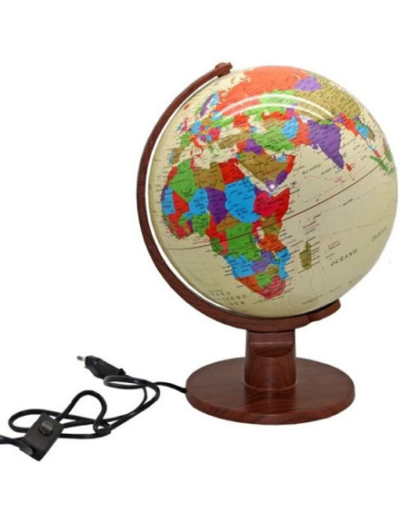 ESFERA TERRESTRE 25 CM MARCO POLO CON LUZ INTERIOR 320074