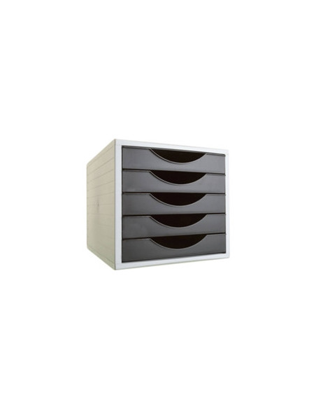MÓDULO ECOGREEN 5 CAJONES FORMATO 340X270X260 MM NEGRO ARCHIVO 2000 4005 NE