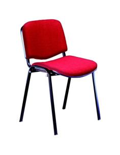 SILLA CONFIDENTE RODANO TAPIZADA ROJA UNISIT D5S/ER