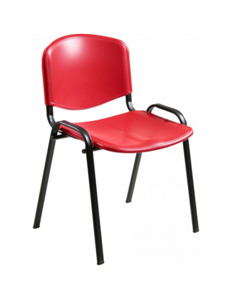 SILLA CONFIDENTE LOIRA PLÁSTICO ROJA UNISIT D5PS/RO