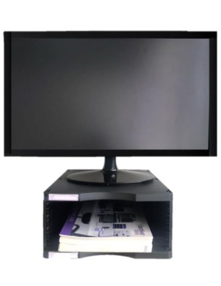 MÓDULO SOSTENIBLE DE CLASIFICACIÓN ARCHIVODOC 1 COMPARTIMENTO FORMATO JUMBO A4 360X300X145 MM NEGRO ARCHIVO 2000 6611 NE