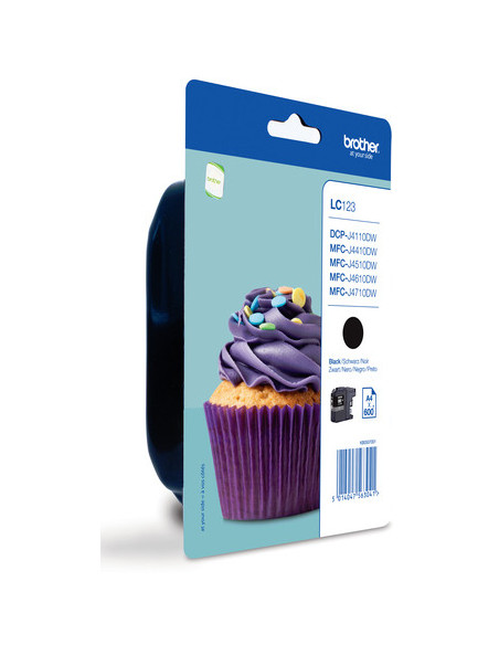 BROTHER TINTA LC123BKBP  MFC-J4410DW/MFC-J4510DW BROTHER TINTA LC123BKBP  MFC-J4410DW/MFC-J4510DW