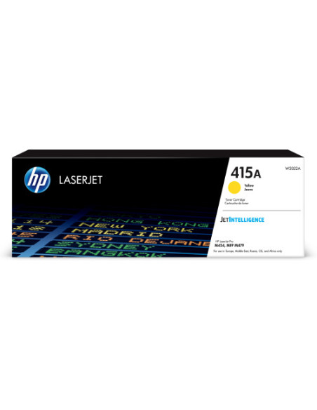 HP TONER 415A AMARILLO LASER JET M479/ M454 (W2032A) HP TONER 415A AMARILLO LASER JET M479/ M454 (W2032A)