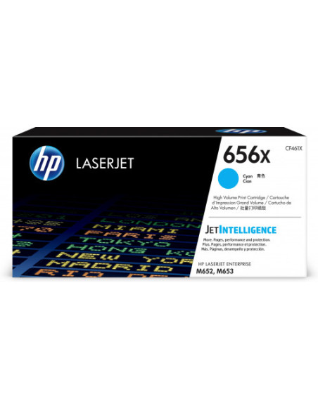 HP TONER 656X CIAN ALTA CAPACIDAD LASERJET M652 (CF461X) HP TONER 656X CIAN ALTA CAPACIDAD LASERJET M652 (CF461X)