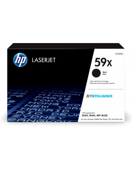 HP TONER 59X NEGRO ALTA CAPACIDAD LASERJET M404/MFP 428 (CF259X) HP TONER 59X NEGRO ALTA CAPACIDAD LASERJET M404/MFP 428 (CF259X)