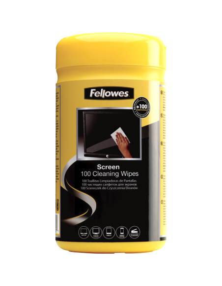 DISPENSADOR 100 TOALLITAS LIMPIADORAS PANTALLA FELLOWES 9970330 DISPENSADOR 100 TOALLITAS LIMPIADORAS PANTALLA FELLOWES 9970330