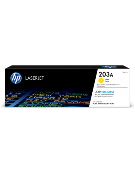 HP TONER 203A AMARILLO LASERJET M254/M280/M281 (CF542A) HP TONER 203A AMARILLO LASERJET M254/M280/M281 (CF542A)