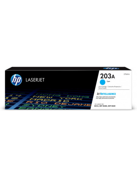 HP TONER 203A CIAN LASERJET M254/M280/M281 (CF541A) HP TONER 203A CIAN LASERJET M254/M280/M281 (CF541A)