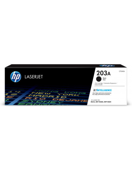 HP TONER 203A NEGRO LASERJET M254/M280/M281 (CF540A) HP TONER 203A NEGRO LASERJET M254/M280/M281 (CF540A)