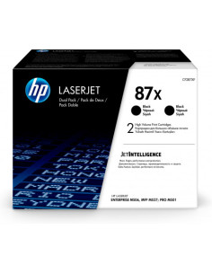 HP TONER 87X PACK 2 NEGRO ALTA CAPACIDAD LASERJET ENTERPRISE M506DN/M527 (CF287XD)