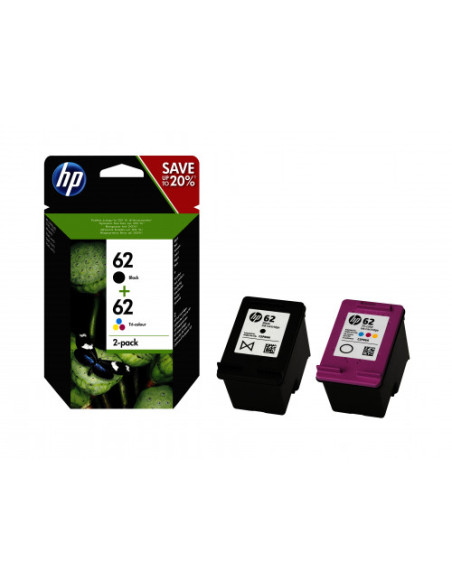 HP CARTUCHO TINTA Nº 62 PACK NEGRO + TRICOLOR ENVY 5604 (N9J71AE)